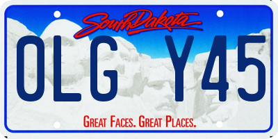 SD license plate 0LGY45