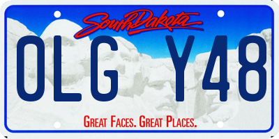 SD license plate 0LGY48