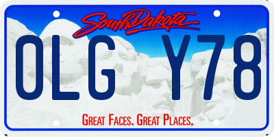 SD license plate 0LGY78