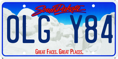 SD license plate 0LGY84