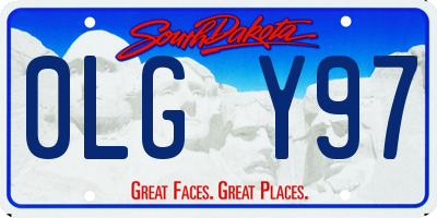 SD license plate 0LGY97