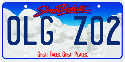 SD license plate 0LGZ02