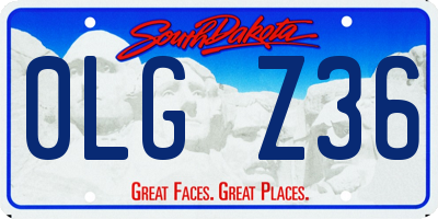 SD license plate 0LGZ36