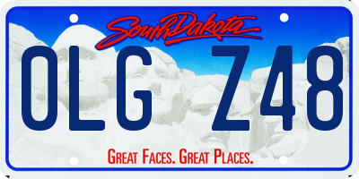 SD license plate 0LGZ48