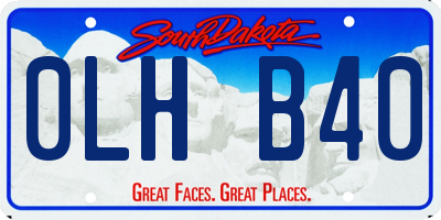 SD license plate 0LHB40