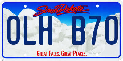 SD license plate 0LHB70
