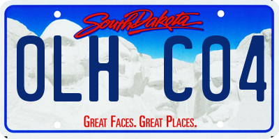SD license plate 0LHC04