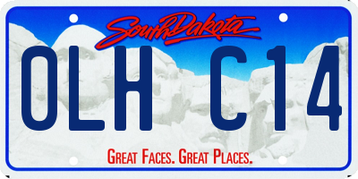 SD license plate 0LHC14