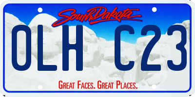 SD license plate 0LHC23