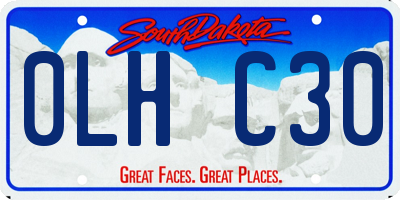 SD license plate 0LHC30