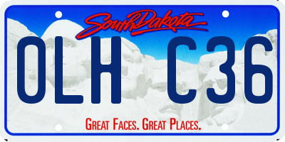 SD license plate 0LHC36