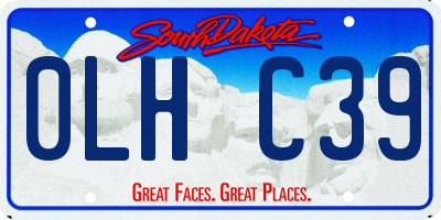 SD license plate 0LHC39
