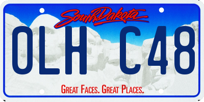 SD license plate 0LHC48