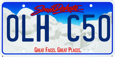 SD license plate 0LHC50