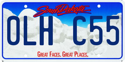 SD license plate 0LHC55