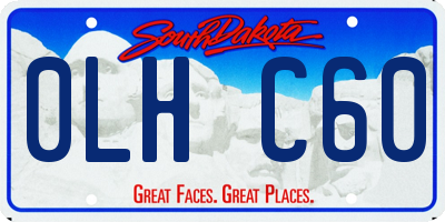 SD license plate 0LHC60