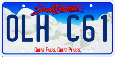 SD license plate 0LHC61
