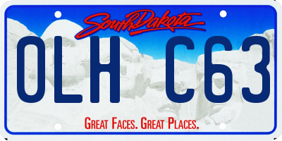 SD license plate 0LHC63