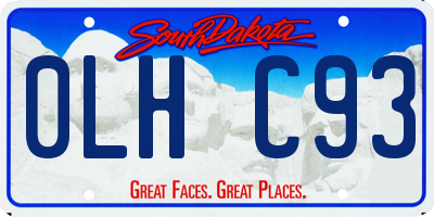 SD license plate 0LHC93