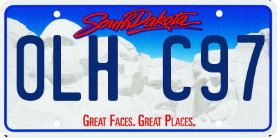 SD license plate 0LHC97