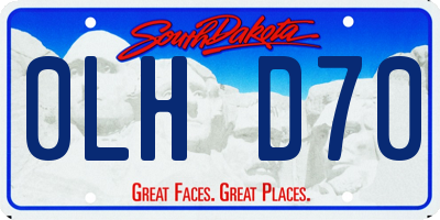 SD license plate 0LHD70