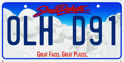 SD license plate 0LHD91