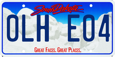 SD license plate 0LHE04