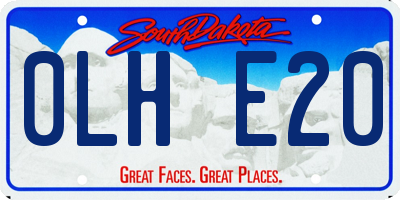 SD license plate 0LHE20