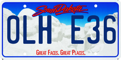 SD license plate 0LHE36