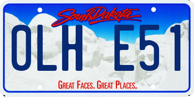 SD license plate 0LHE51