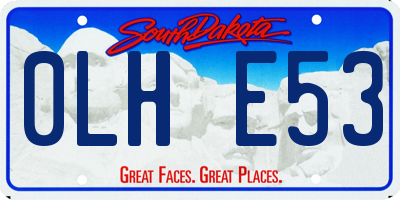 SD license plate 0LHE53