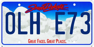 SD license plate 0LHE73