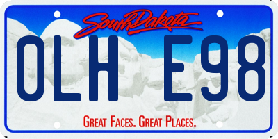 SD license plate 0LHE98