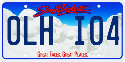 SD license plate 0LHI04