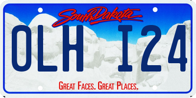 SD license plate 0LHI24
