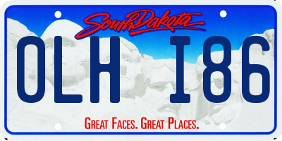SD license plate 0LHI86
