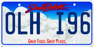 SD license plate 0LHI96