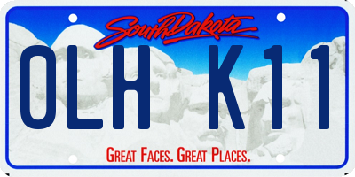 SD license plate 0LHK11