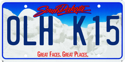 SD license plate 0LHK15