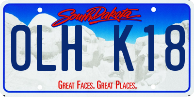 SD license plate 0LHK18