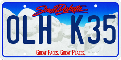 SD license plate 0LHK35