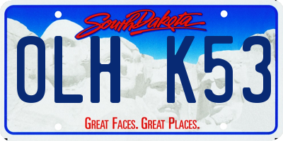 SD license plate 0LHK53