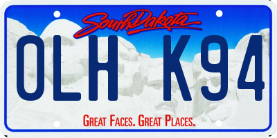 SD license plate 0LHK94