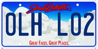 SD license plate 0LHL02