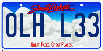 SD license plate 0LHL33