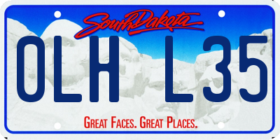 SD license plate 0LHL35