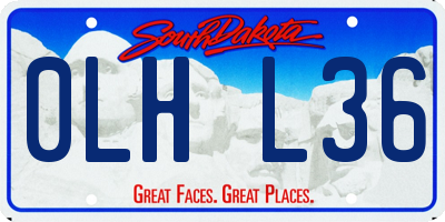 SD license plate 0LHL36