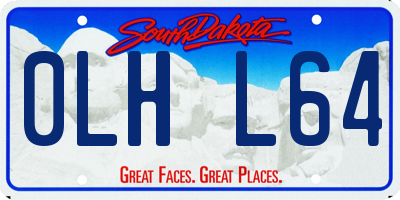 SD license plate 0LHL64