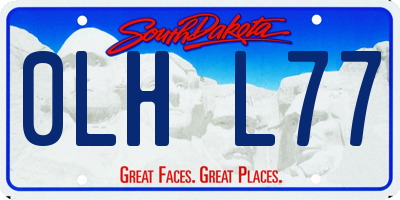 SD license plate 0LHL77