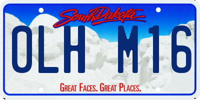SD license plate 0LHM16
